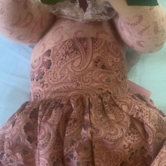 Vintage Muslin Cat Handmade Calico Cotton 27” Long - Picture 7 of 12